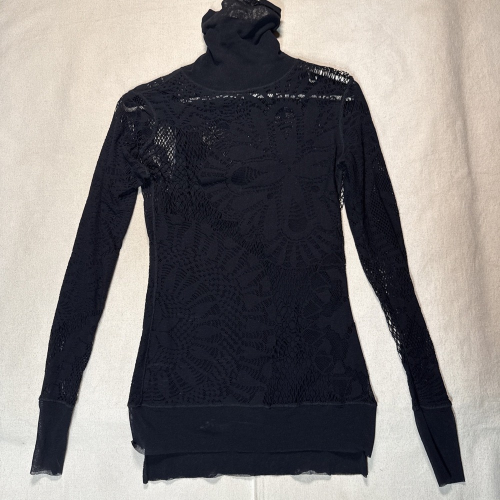 Jean Paul Gaultier Target Med Top Sheer Mesh Top Sz M Made In Italy